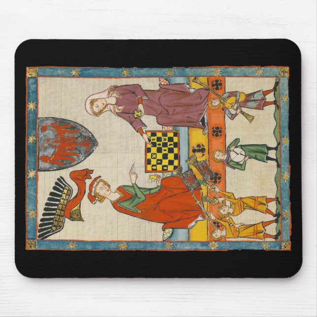 Schackspel 1300-tals Codex Manesse Musmatta (Framsidan)
