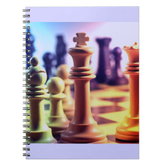 Schackspel anteckningsbok med spiral