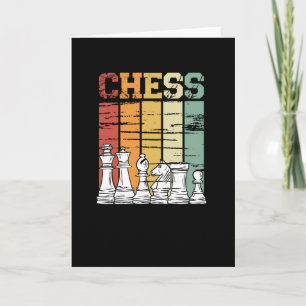 Schackspel retro vintage kort