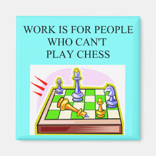 schackspelare magnet