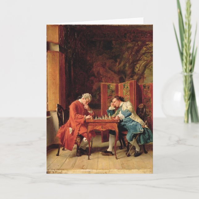 Schackspelarna, 1856 kort (Framsida)