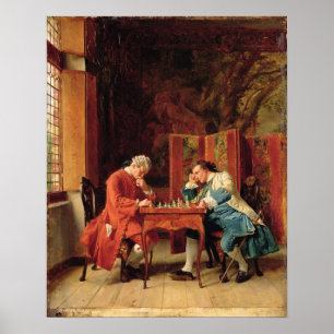Schackspelarna, 1856 poster