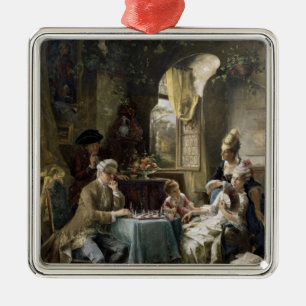 Schackspelarna, 1887 2 julgransprydnad metall