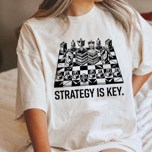 Schackstrategi är nyckel till intellektuell design t shirt