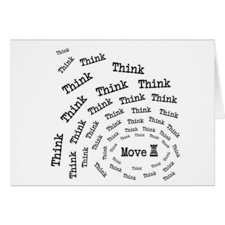 SchackTänka-Flyttning (W) Hälsningskort