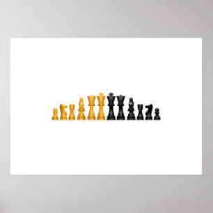 Schackuppsättning Poster