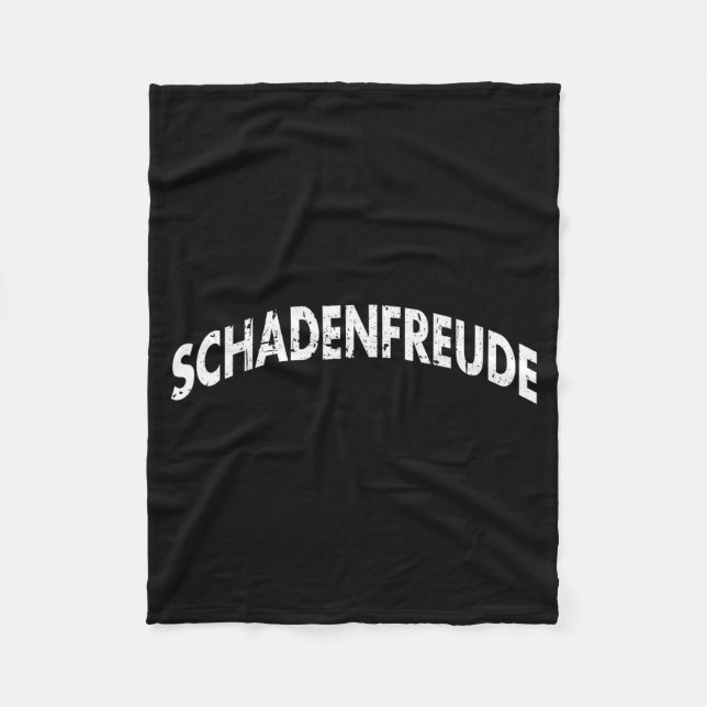 Schadenfreude Funny And Sarcastic German Quote Mem Fleecefilt (Framsidan)