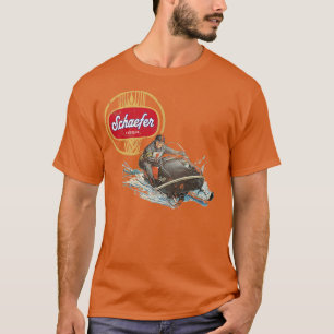 Schaefer Beer Snowmobile T Shirt