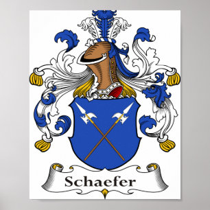 Schaefer vapensköld 8"" affisch x10