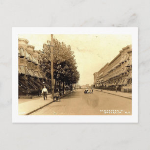 Schaeffer St., Brooklyn, New York Vintage Vykort