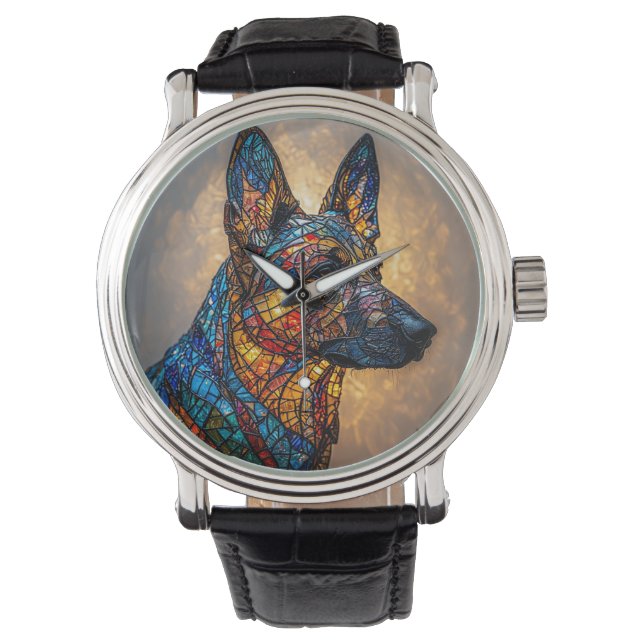 Schäferhund Armbandsur (Framsida)
