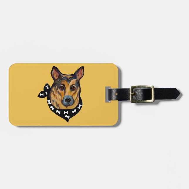 SCHÄFERHUND BAGAGEBRICKA (Horisontell Framsida)