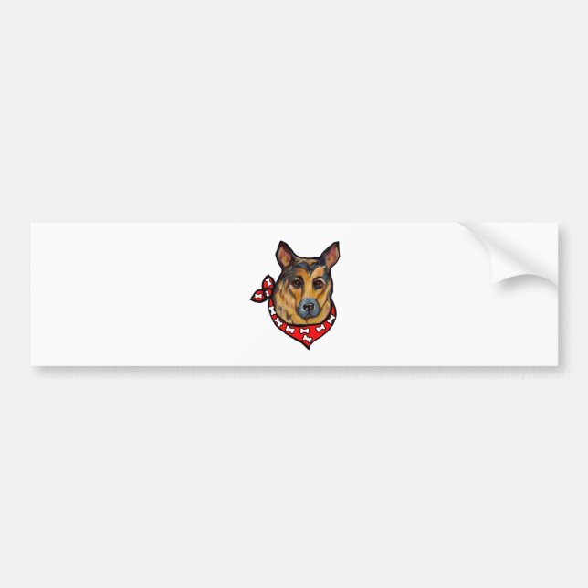 SCHÄFERHUND BILDEKAL (Framsidan)
