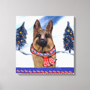 SCHÄFERHUND CANVASTRYCK