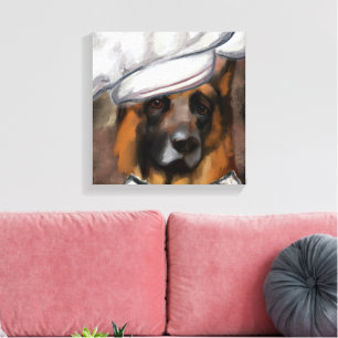 SCHÄFERHUND  CANVASTRYCK