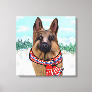 SCHÄFERHUND CANVASTRYCK
