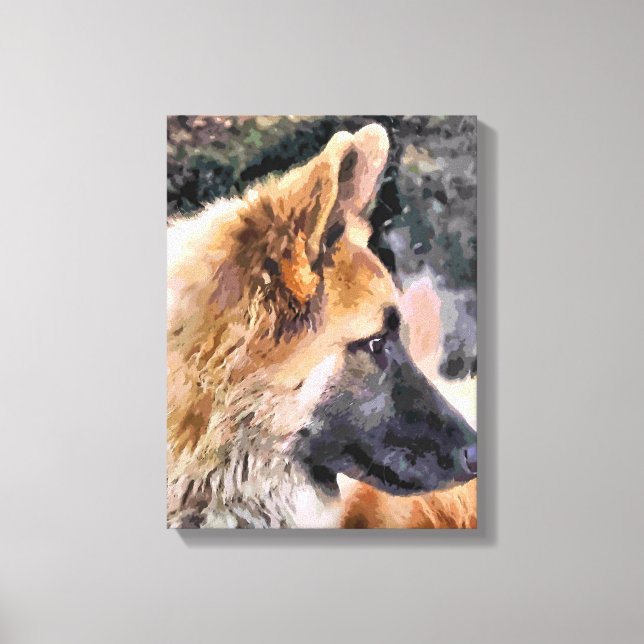 SCHÄFERHUND CANVASTRYCK (Framsida)