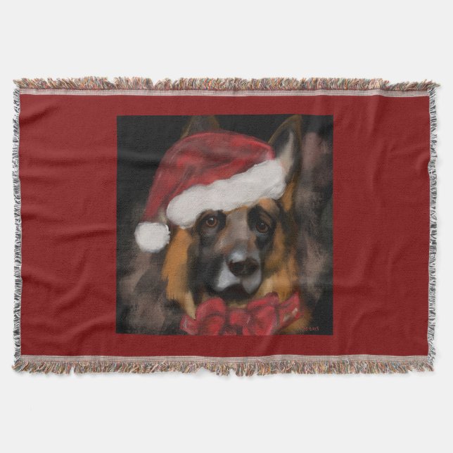 SCHÄFERHUND  FILT (Framsidan)