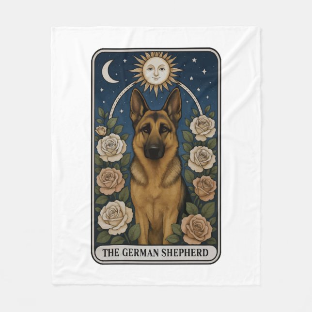 Schäferhund Fleecefilt (Framsidan)