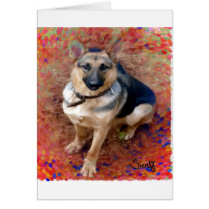 Schäferhund Hälsningskort