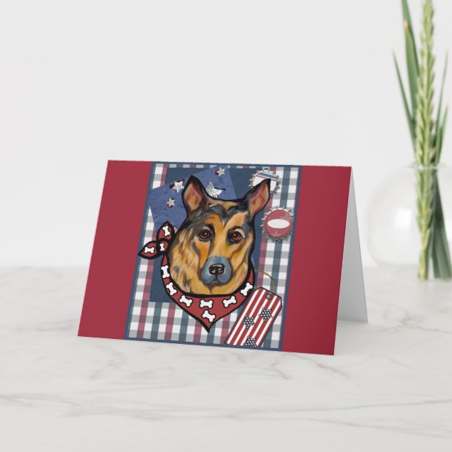 SCHÄFERHUND HELGKORT (Framsida)