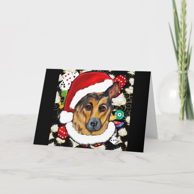 SCHÄFERHUND HELGKORT (Framsida)