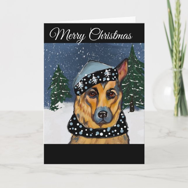 Schäferhund        helgkort (Framsida)