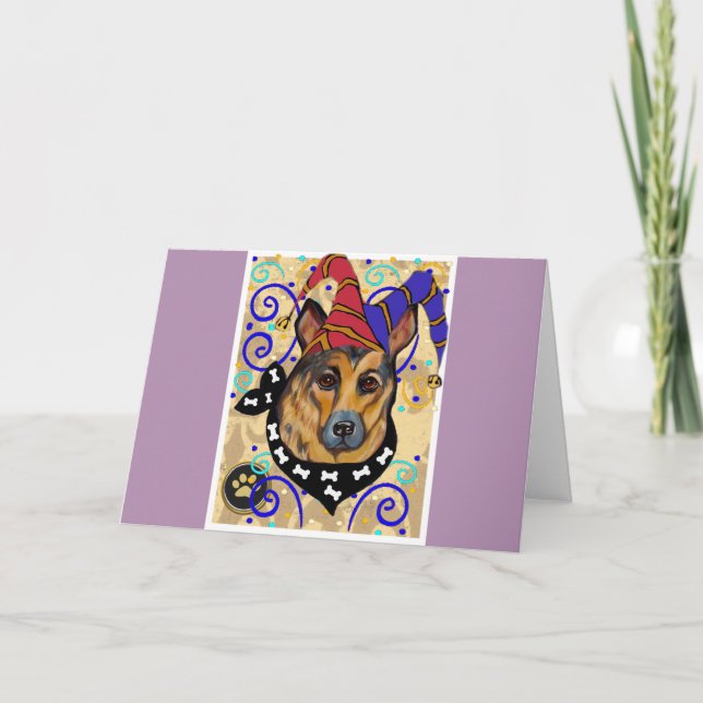 SCHÄFERHUND HELGKORT (Framsida)