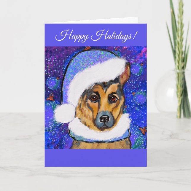 Schäferhund        helgkort (Framsida)