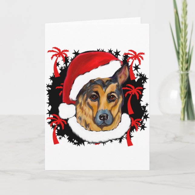 SCHÄFERHUND HELGKORT (Framsida)
