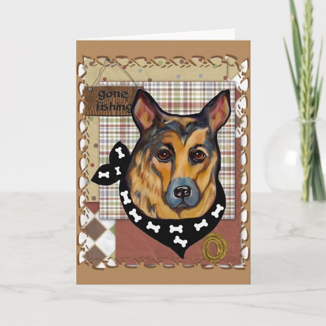 SCHÄFERHUND HELGKORT (Framsida)