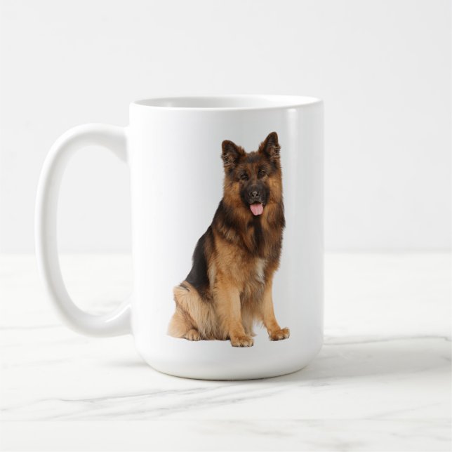 Schäferhund, Hundraser, rolig hund, Weimaraner Kaffemugg (Vänster)