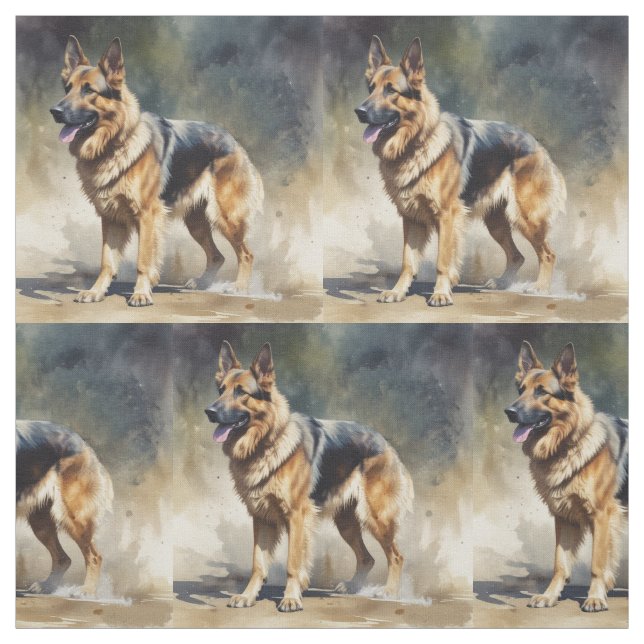 Schäferhund husdjur djur tyg (Provkarta)