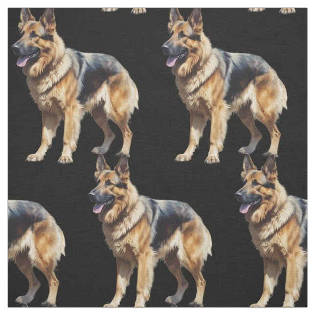 Schäferhund husdjur djur tyg (Provkarta)