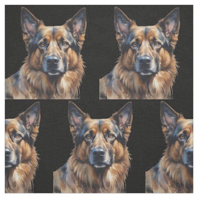 Schäferhund husdjur djur tyg (Provkarta)