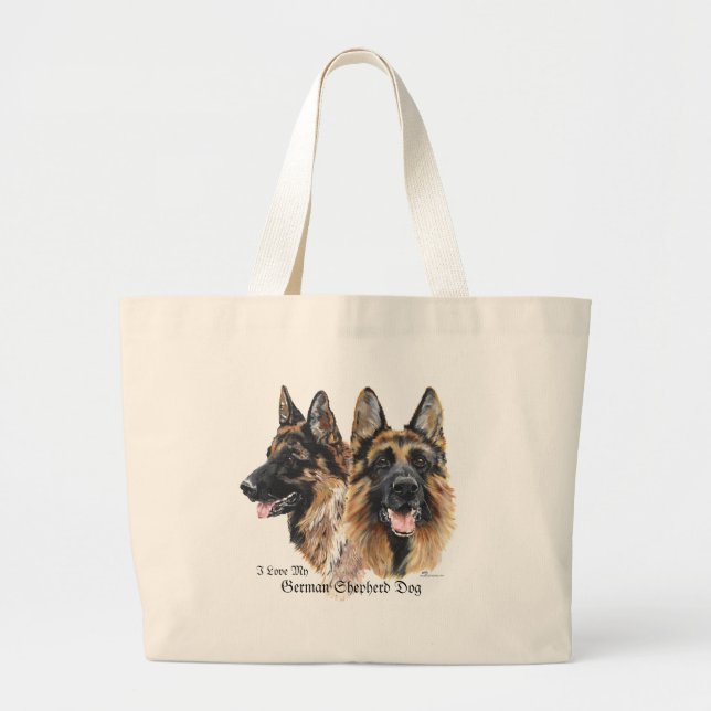 Schäferhund Jumbo Tygkasse (Framsidan)
