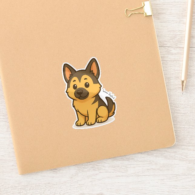 Schäferhund Klistermärken (Anteckningsbok)