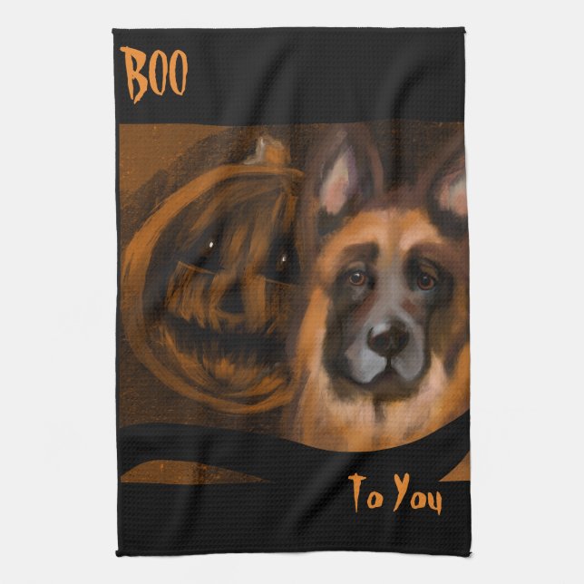 Schäferhund  kökshandduk (Vertikal)