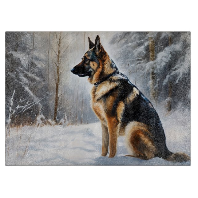 Schäferhund Låt det snöa jul (Framsidan)