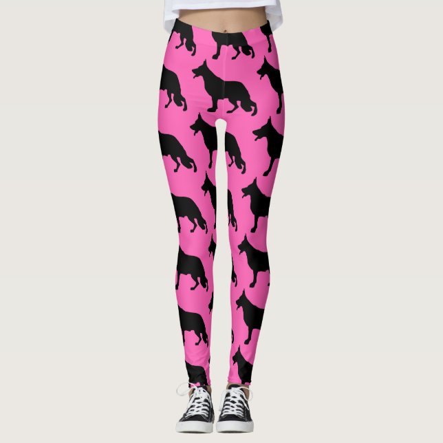 Schäferhund Leggings (Framsida)