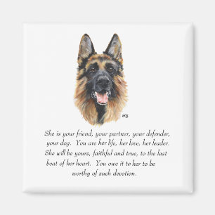 Schäferhund Magnet