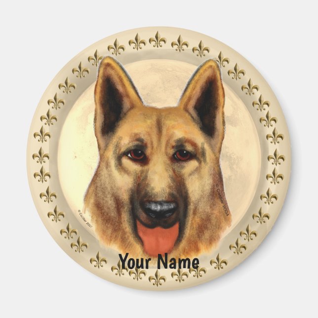 Schäferhund  magnet (Framsidan)