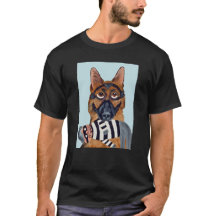 Schäferhund med inbrottstjuv-leksak