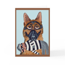 Schäferhund med inbrottstoj