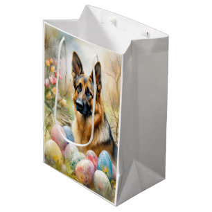 Schäferhund med påskägg