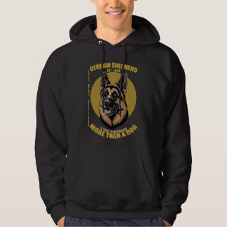 Schäferhund Mer än en hund Trogen Modig  Hoodie