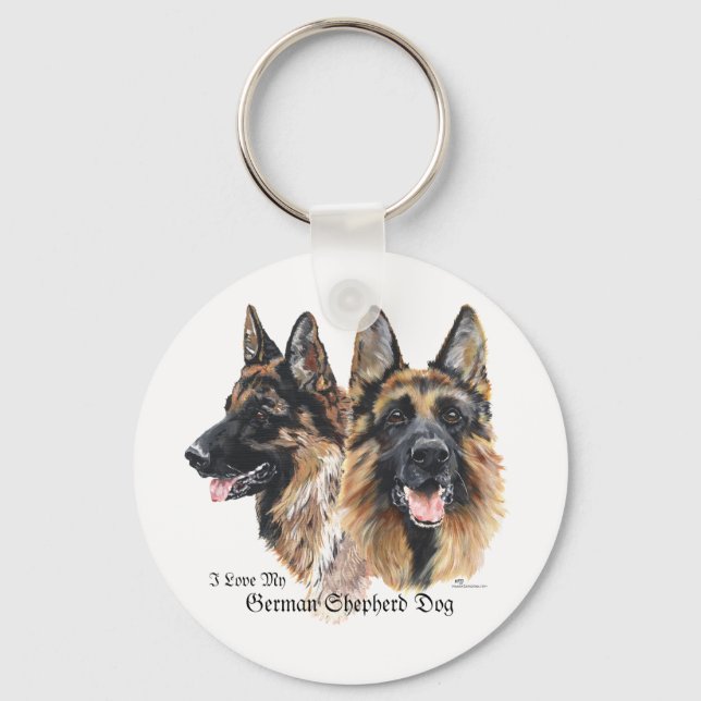 Schäferhund Nyckelring (Framsida)
