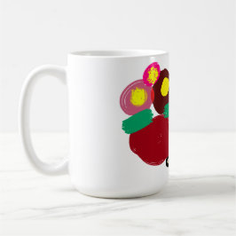 Schäferhund och blommor bra kaffemugg
