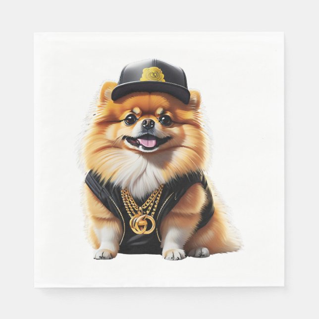 Schäferhund Pappersservett (Framsidan)