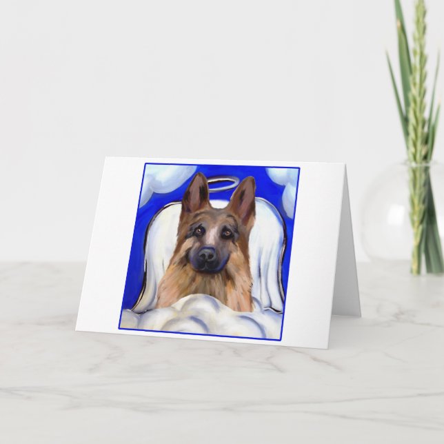 Schäferhund PETELS Helgkort (Framsida)